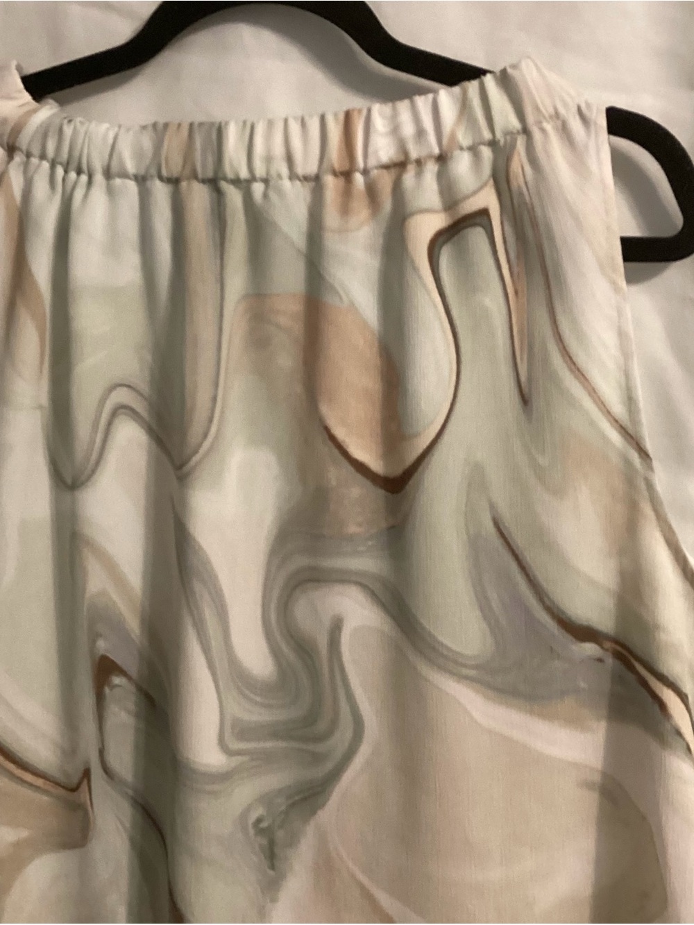 Prologue muted shades white Mint Green SZ L Women Sleeveless Dress Pockets -